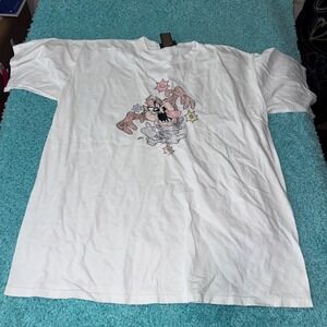 Vintage 1995 Taz Tasmanian Devil Looney Tunes Cartoon‎ T-Shirt XL
